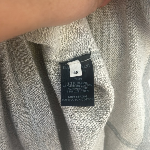 Isabel Marant Étoile Fanley Grey Sweatshirt Dress size 36(S) - Picture 7 of 8